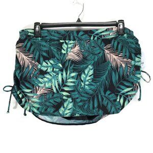 Lane Bryant Swim by Cacique Desert Palms Ruched Skirt Women's Plus Size 18 Beach